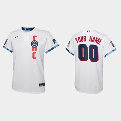 Chicago Cubs Custom Youth 2021 Mlb All Star Game White Jersey